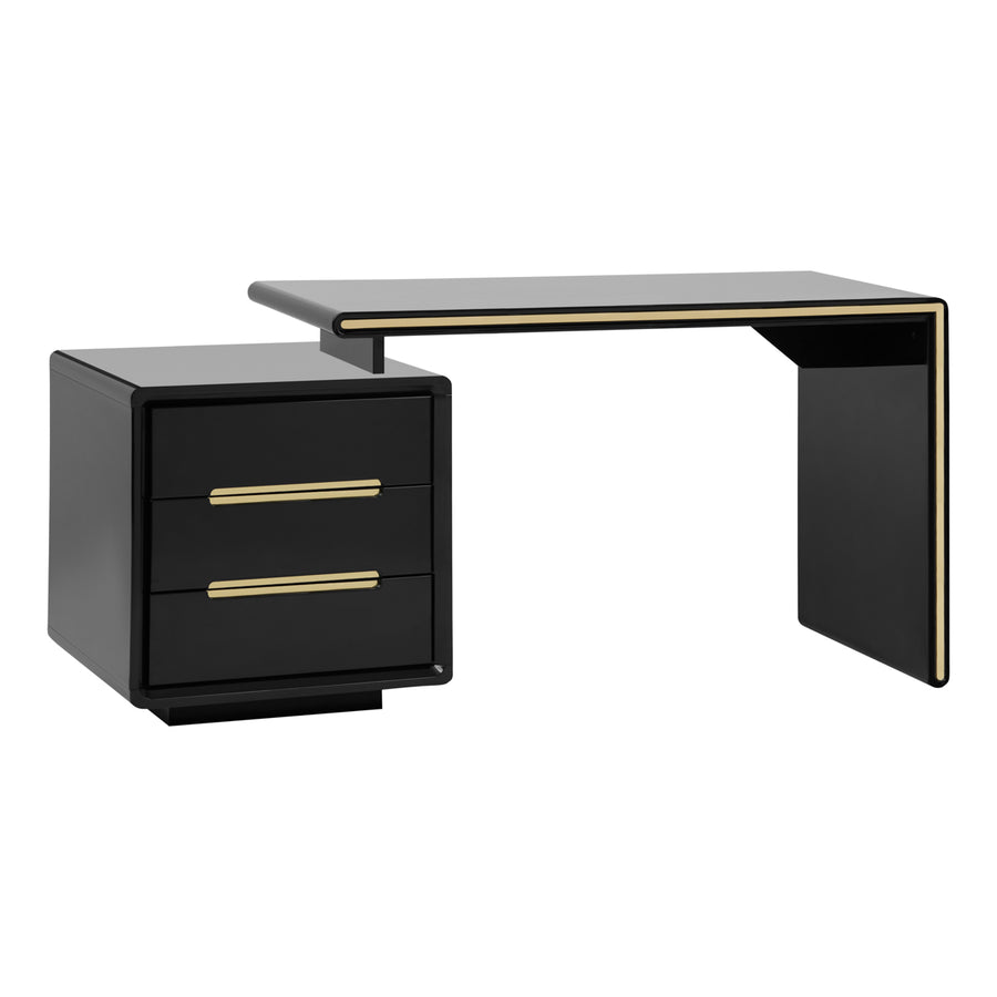 Table de manucure 3304G Noir-Or 1