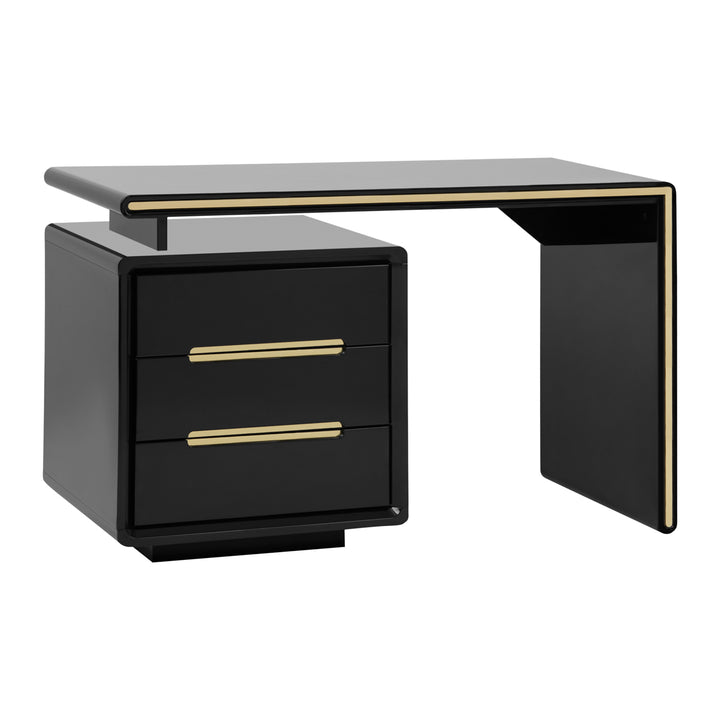 Table de manucure 3304G Noir-Or 2