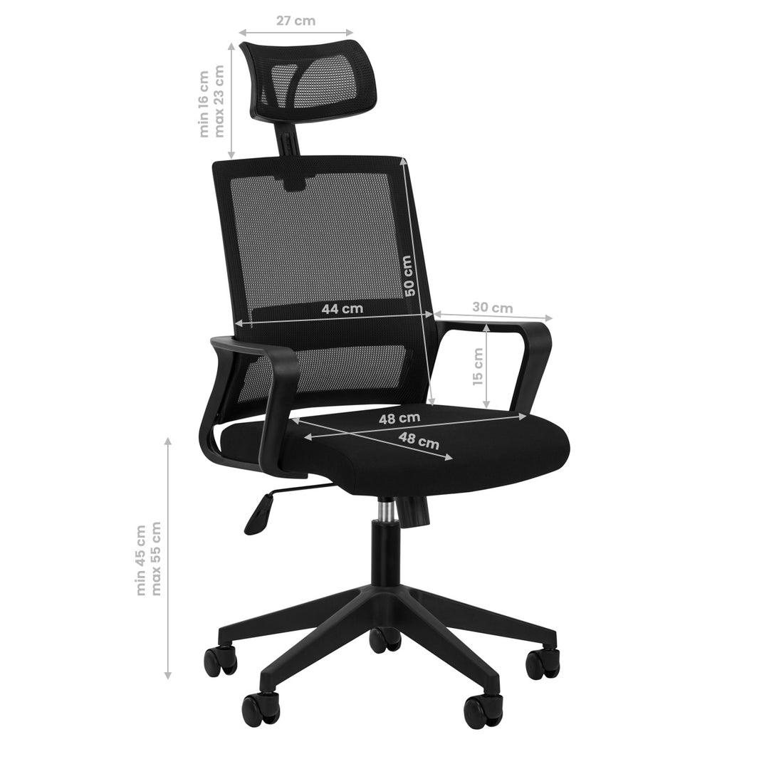 Chaise de bureau QS-05 Noir 8