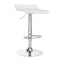 Tabouret de Bar Réglable Pivotant QS-B08 Blanc