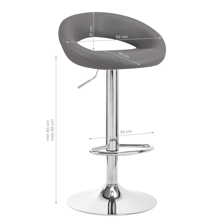 Tabouret de bar QS-B10 Gris 6