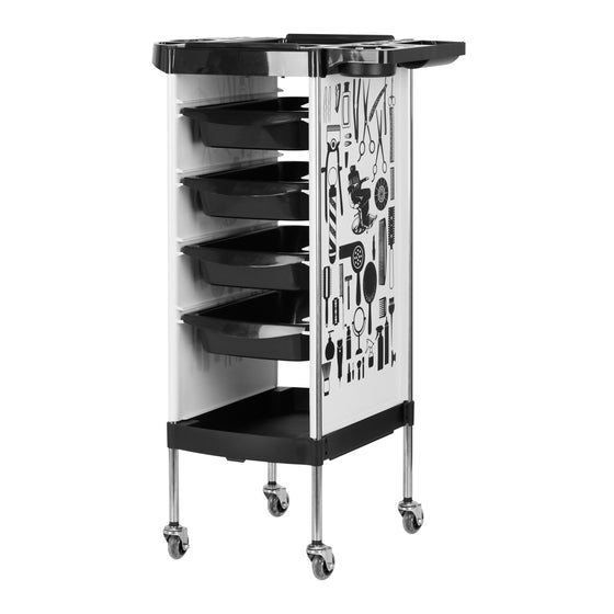 Chariot Coiffure Gabbiano X11-9 Graph Blanc