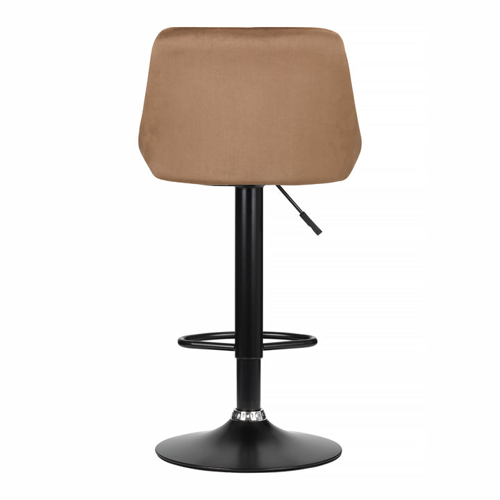 Tabouret de bar Courtepointe Pivotant Réglable Noir Bronze 3