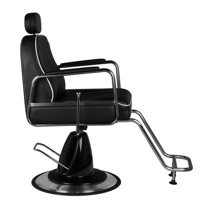 Kappersstoel Barber Gabbiano Luca Zwart 4